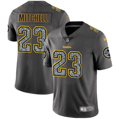 Nike Steelers #23 Mike Mitchell Gray Static Mens NFL Vapor Untouchable Game Jersey