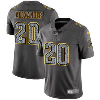 Nike Vikings #20 Mackensie Alexander Gray Static Mens NFL Vapor Untouchable Game Jersey