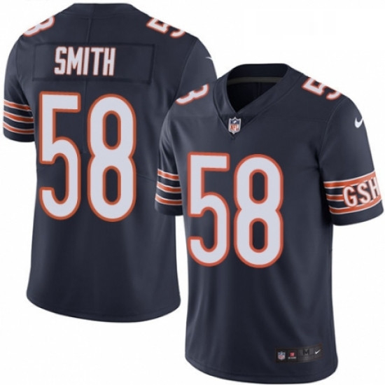 Youth Nike Chicago Bears 58 Roquan Smith Navy Blue Team Color Vapor Untouchable Limited Player NFL J