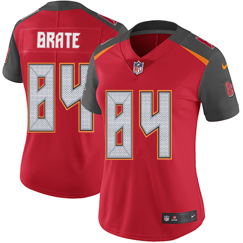 Nike Buccaneers #84 Cameron Brate Red Team Color Womens Stitched NFL Vapor Untouchable Limited Jerse