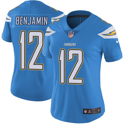 Nike Chargers #12 Travis Benjamin Electric Blue Alternate Womens Stitched NFL Vapor Untouchable Limi