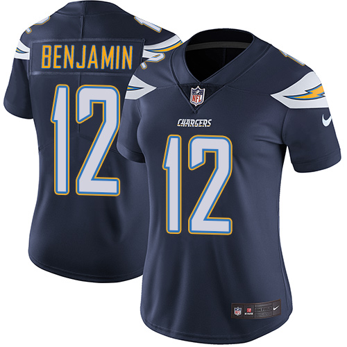 Nike Chargers #12 Travis Benjamin Navy Blue Team Color Womens Stitched NFL Vapor Untouchable Limited