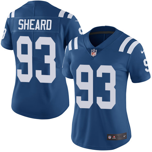 Nike Colts #93 Jabaal Sheard Royal Blue Team Color Womens Stitched NFL Vapor Untouchable Limited Jer