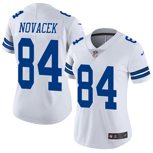 Nike Cowboys #84 Jay Novacek White Womens Vapor Untouchable Elite Player NFL Jersey