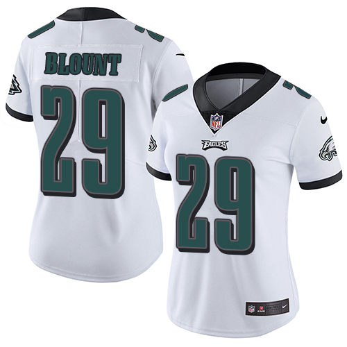 Nike Eagles #29 LeGarrette Blount White Womens Stitched NFL Vapor Untouchable Limited Jersey