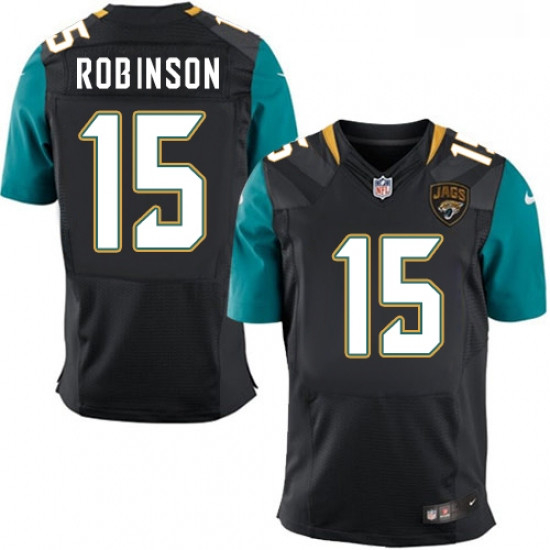 Men Nike Jacksonville Jaguars 15 Allen Robinson Black Alternate Vapor Untouchable Elite Player NFL J