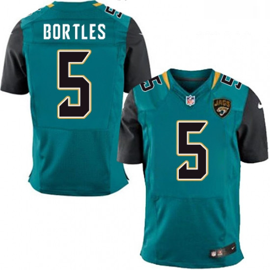 Men Nike Jacksonville Jaguars 5 Blake Bortles Teal Green Team Color Vapor Untouchable Elite Player N