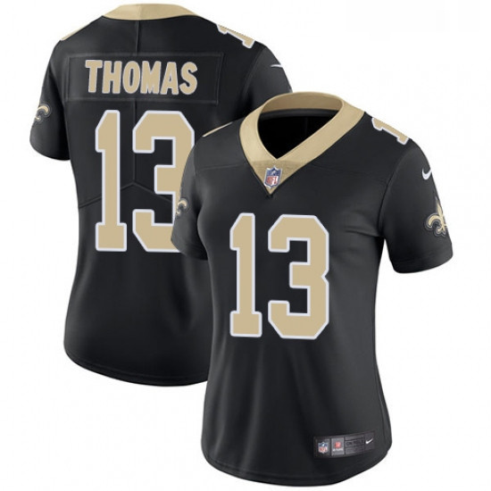 Womens Nike New Orleans Saints 13 Michael Thomas Black Team Color Vapor Untouchable Limited Player N