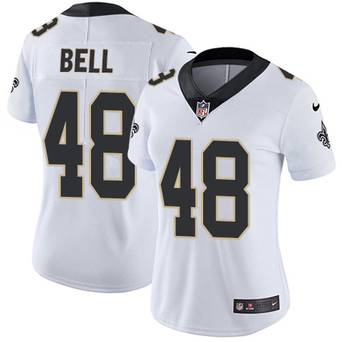 Nike Saints #48 Vonn Bell White Womens Stitched NFL Vapor Untouchable Limited Jersey