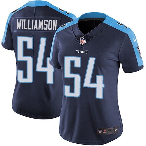 Nike Titans #54 Avery Williamson Navy Blue Alternate Womens Stitched NFL Vapor Untouchable Limited J