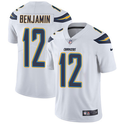 Youth Nike Chargers #12 Travis Benjamin White Stitched NFL Vapor Untouchable Limited Jersey