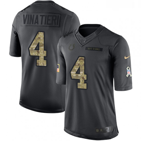 Youth Nike Indianapolis Colts 4 Adam Vinatieri Limited Black 201