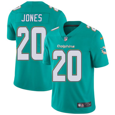 Youth Nike Dolphins #20 Reshad Jones Aqua Green Team Color Stitched NFL Vapor Untouchable Limited Je