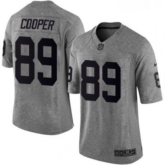 Mens Nike Oakland Raiders 89 Amari Cooper Limited Gray Gridiron NFL Jersey