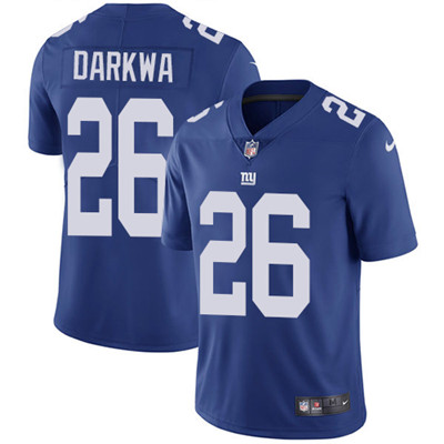 Youth Nike Giants #26 Orleans Darkwa Royal Blue Team Color Stitched NFL Vapor Untouchable Limited Je