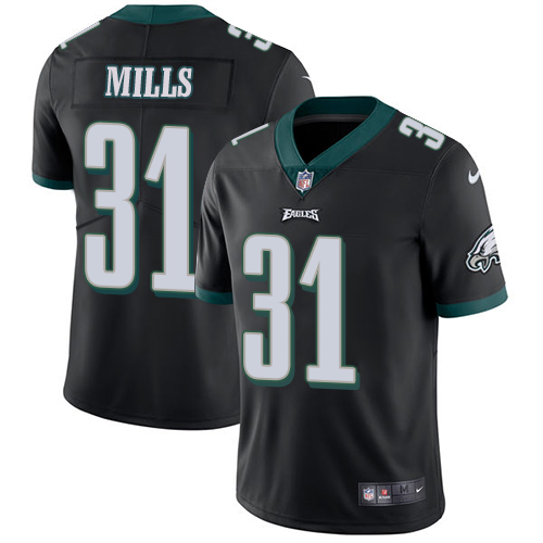 Youth Nike Eagles #31 Jalen Mills Black Alternate Stitched NFL Vapor Untouchable Limited Jersey