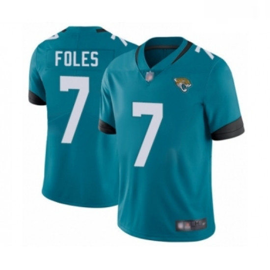 Youth Jacksonville Jaguars 7 Nick Foles Teal Green Alternate Vapor Untouchable Limited Player Footba