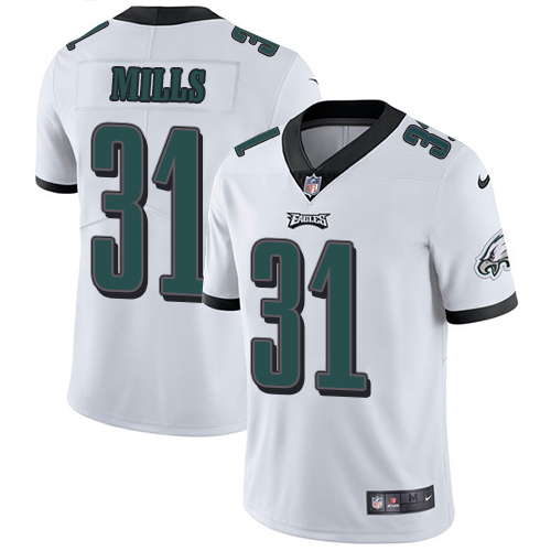 Youth Nike Eagles #31 Jalen Mills White Stitched NFL Vapor Untou