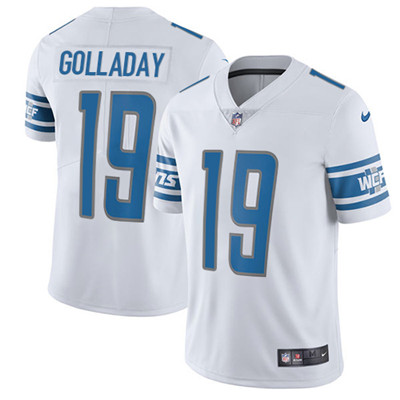 Youth Nike Lions #19 Kenny Golladay White Stitched NFL Vapor Unt