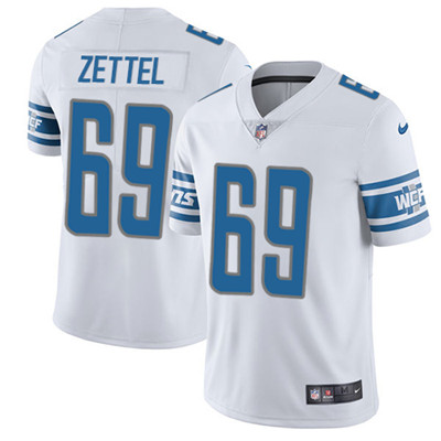 Youth Nike Lions #69 Anthony Zettel White Stitched NFL Vapor Unt