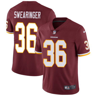 Youth Nike Redskins #36 D J Swearinger Burgundy Red Team Color Stitched NFL Vapor Untouchable Limite