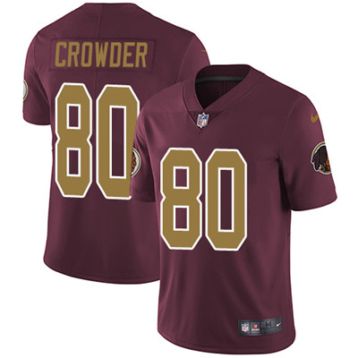 Youth Nike Redskins #80 Jamison Crowder Burgundy Red Alternate Stitched NFL Vapor Untouchable Limite