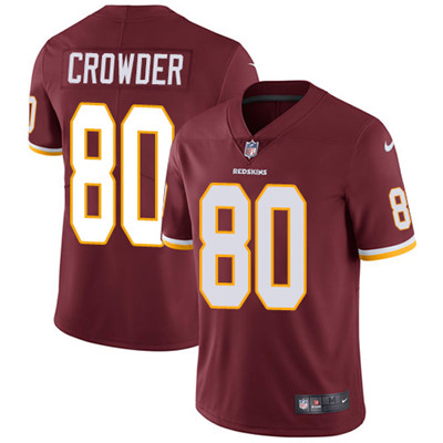 Youth Nike Redskins #80 Jamison Crowder Burgundy Red Team Color Stitched NFL Vapor Untouchable Limit