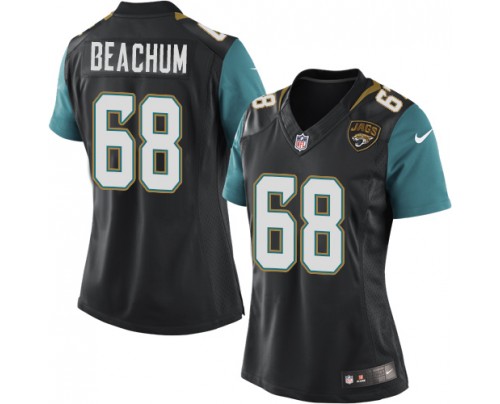 Women Nike Jaguars #68 Kelvin Beachum Black NFL Jersey