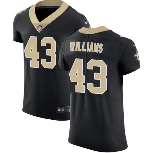 Nike Saints #43 Marcus Williams Black Team Color Mens Stitched NFL Vapor Untouchable Elite Jersey