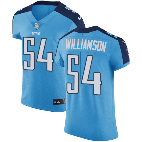 Nike Titans #54 Avery Williamson Light Blue Team Color Mens Stitched NFL Vapor Untouchable Elite Jer