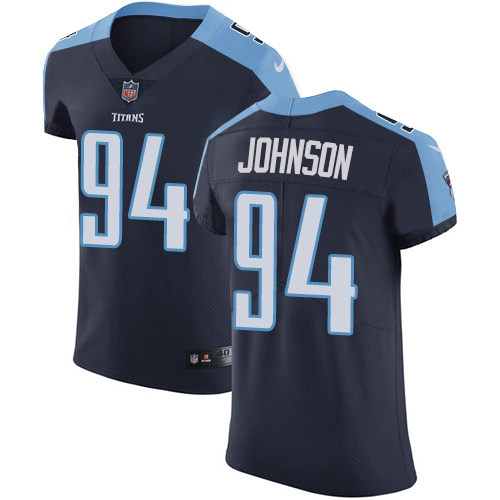 Nike Titans #94 Austin Johnson Navy Blue Alternate Mens Stitched NFL Vapor Untouchable Elite Jersey