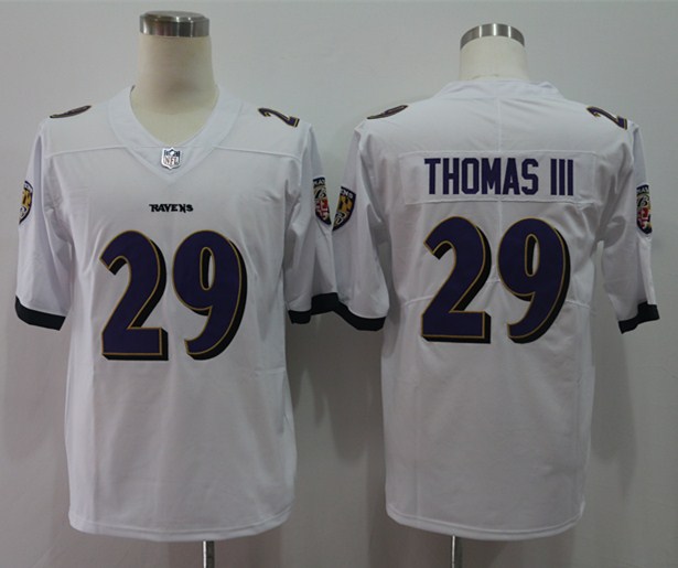 Nike Ravens 29 Earl Thomas III White Vapor Untouchable Limited Jersey