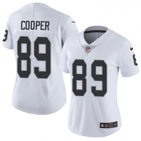 Womens Nike Oakland Raiders 89 Amari Cooper Elite White NFL Jersey