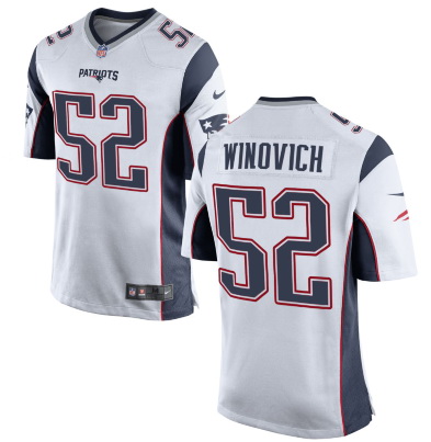 New England Patriots 52 Chase Winovich Nike Limited White Jersey