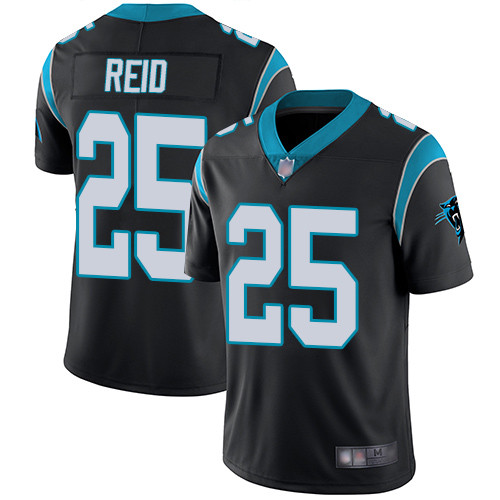 Mens Carolina Panthers 25 Eric Reid Limited Home Black Vapor Untouchable Jersey