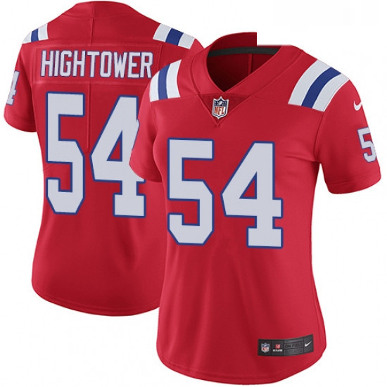 Womens Nike New England Patriots 54 Donta Hightower Red Alternate Vapor Untouchable Limited Player N