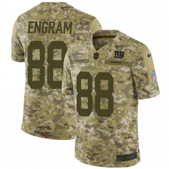 Mens Nike New York Giants 88 Evan Engram Limited Camo 2018 Salute to Service NFL Jersey