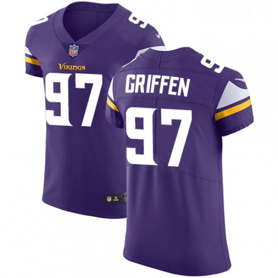 Mens Nike Minnesota Vikings 97 Everson Griffen Purple Team Color Vapor Untouchable Elite Player NFL 