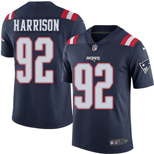 Nike Patriots #92 James Harrison Navy Blue Youth Stitched NFL Limited Rush Jersey