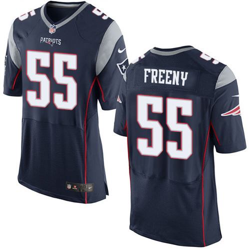 Men Nike New England Patriots #55 Jonathan Freeny Navy Blue Elit