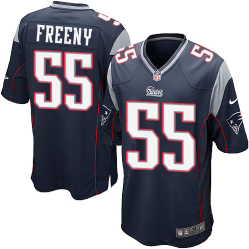 Men Nike New England Patriots #55 Jonathan Freeny Navy Blue Game