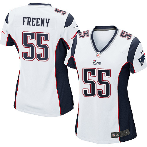 Women Nike New England Patriots #55 Jonathan Freeny White Elite 