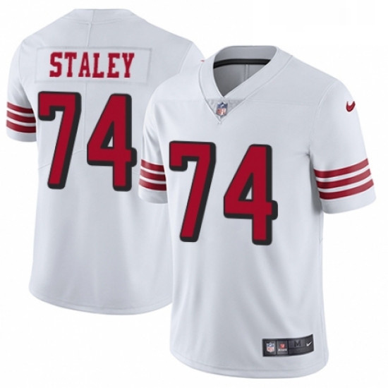 Youth Nike San Francisco 49ers 74 Joe Staley Limited White Rush 