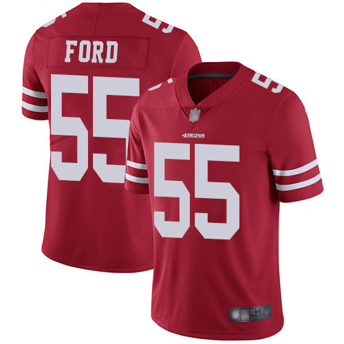 49ers 55 Dee Ford Red Team Color Mens Stitched Football Vapor Untouchable Limited Jersey