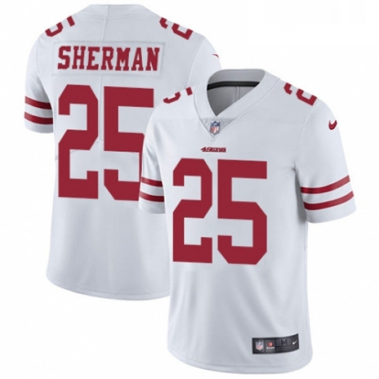 Youth Nike San Francisco 49ers 25 Richard Sherman White Vapor Un