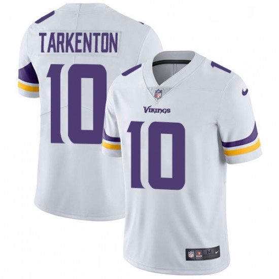 Youth Nike Minnesota Vikings 10 Fran Tarkenton White Vapor Untou