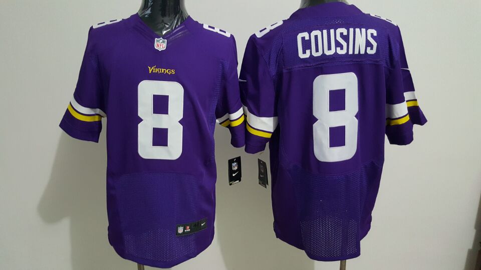 Nike Vikings #8 Sam Bradford Purple Team Color Mens Stitched NFL