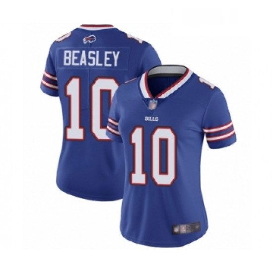 Womens Buffalo Bills 10 Cole Beasley Royal Blue Team Color Vapor Untouchable Elite Player Football J