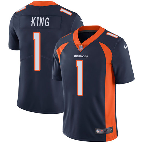 Nike Broncos #1 Marquette King Navy Blue Alternate Mens Stitched NFL Vapor Untouchable Limited Jerse