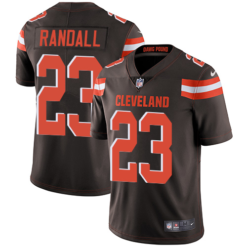 Nike Browns #23 Damarious Randall Brown Team Color Mens Stitched NFL Vapor Untouchable Limited Jerse